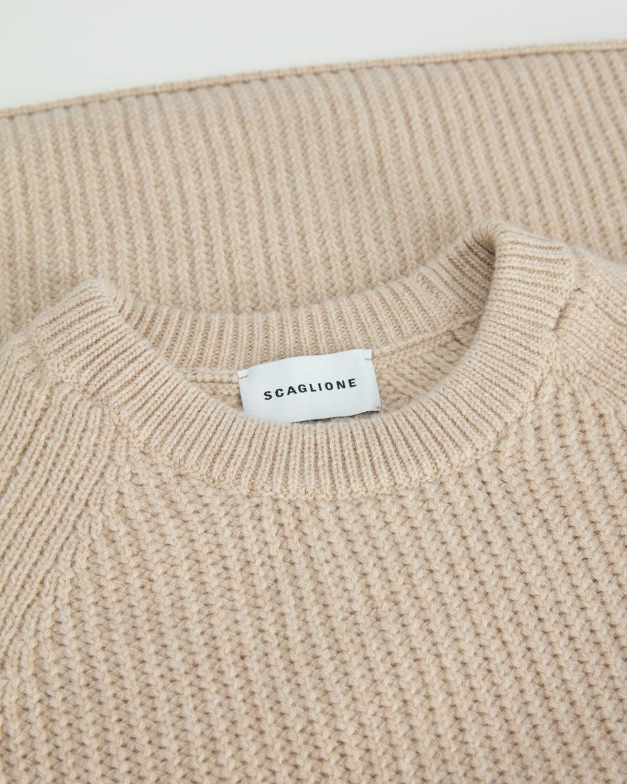 Scaglione ROUND NECK RAGLAN FISHERMAN SAND Vendita