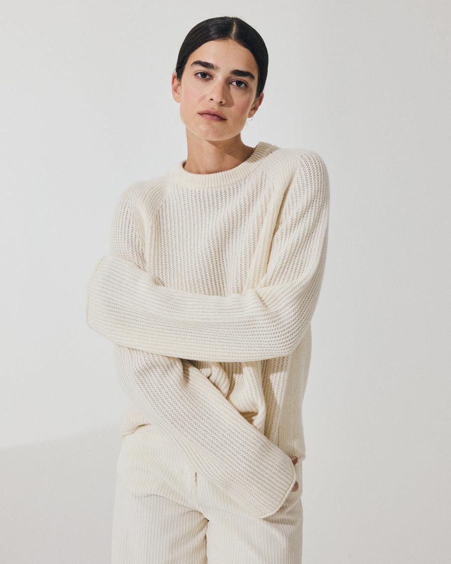 Scaglione ROUND NECK RAGLAN FISHERMAN MILK Promozione