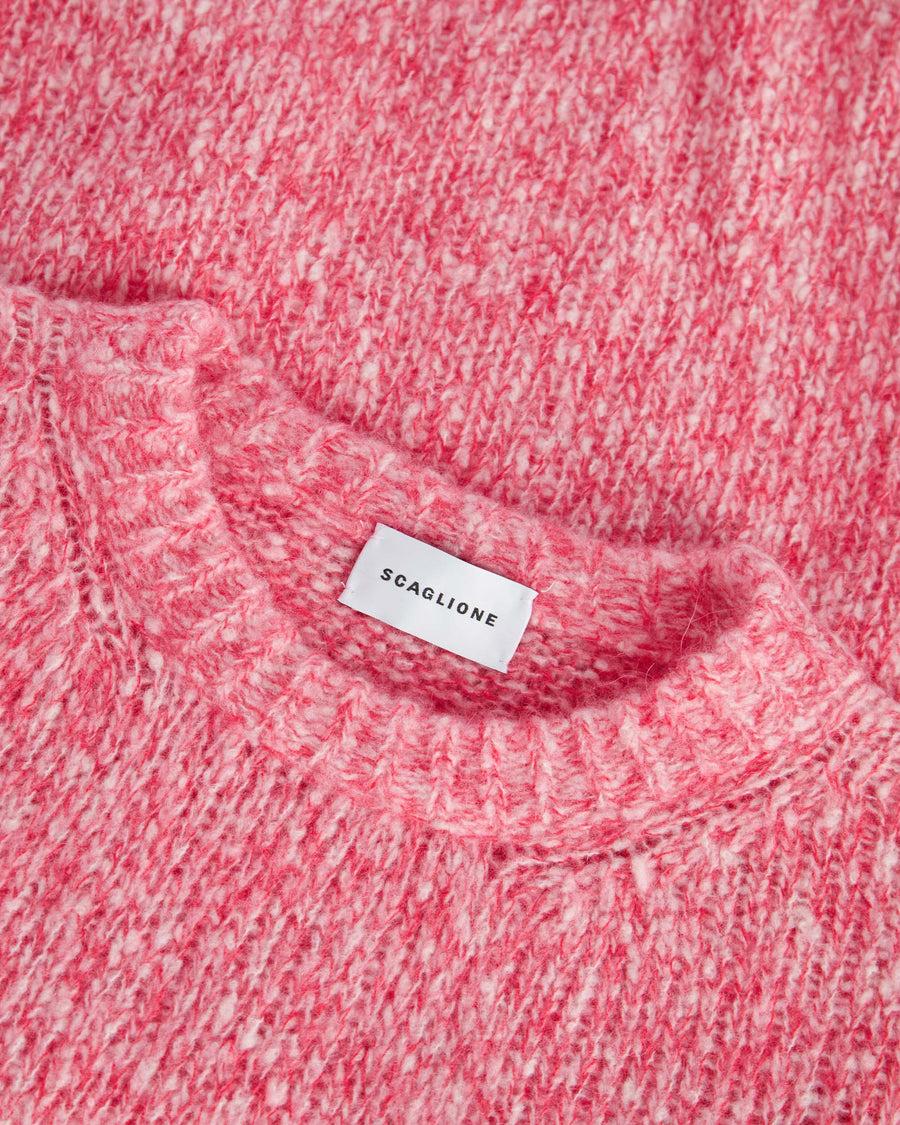 Scaglione ROUND NECK OVER MOULINE' MAGENTA Affare Del Giorno