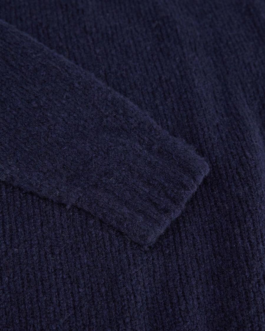 Scaglione ROUND NECK OVER PUFFED CASHMERE NAVY Novità