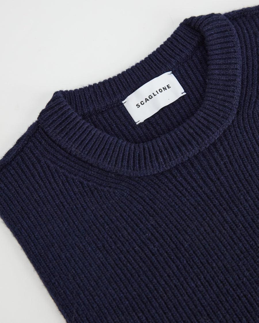 Scaglione TOP S/M SLIM M.UNITA NAVY Economico