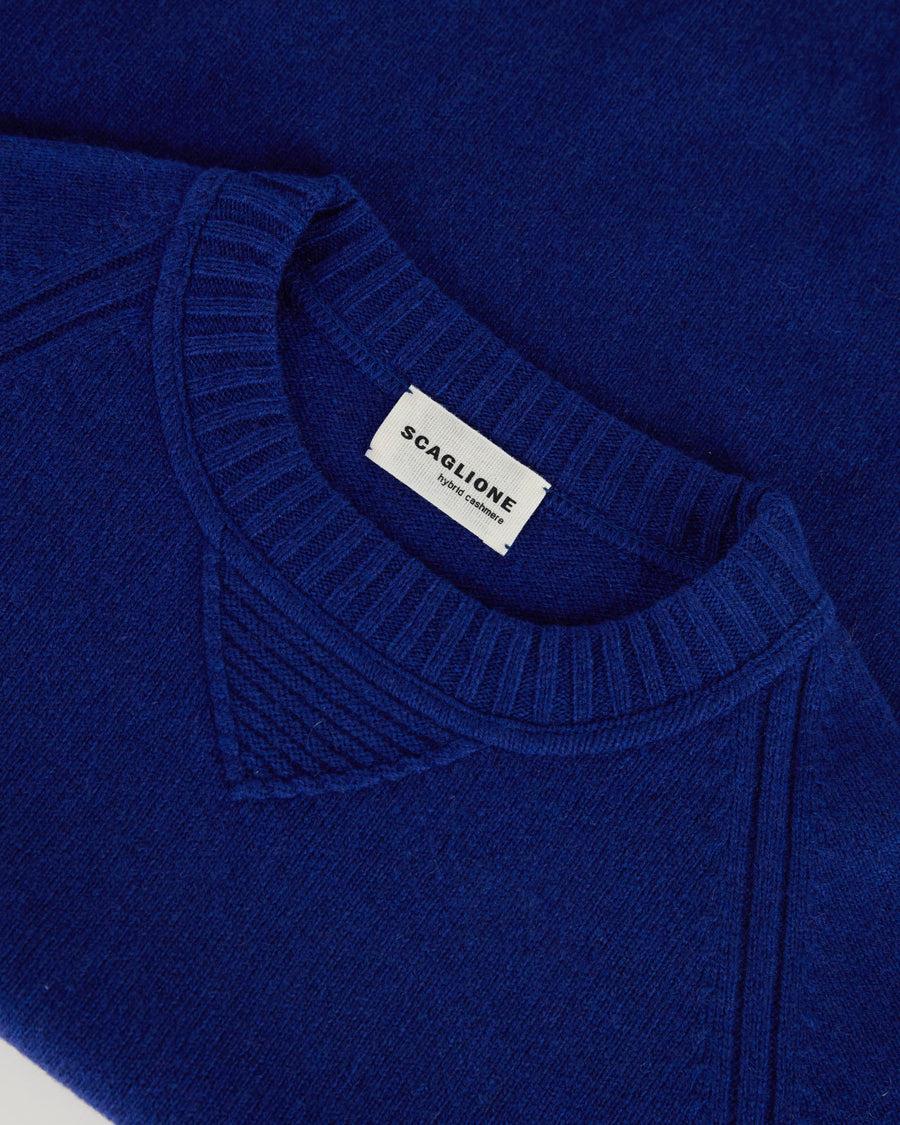Scaglione ROUND NECK RAGLAN HYBRD CASHMERE LIMONGES In Vendita