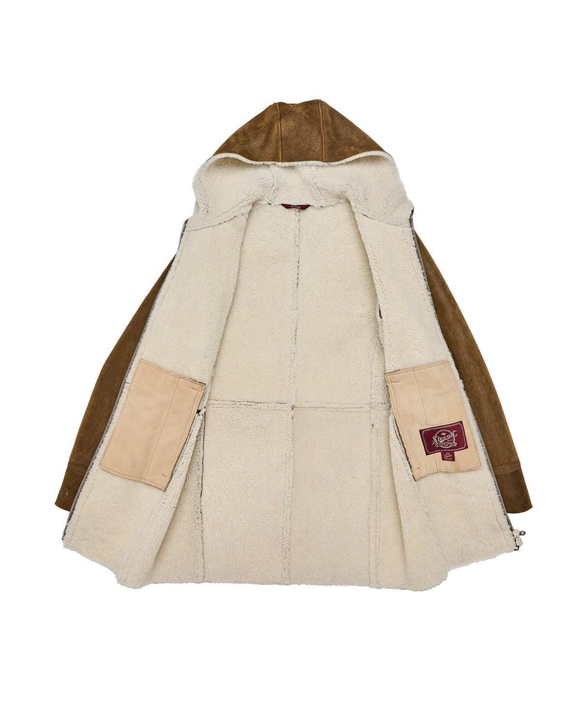 Stewart ARIC-SLIM SHEARLING SUEDE IRONED LAMB Vendite Flash