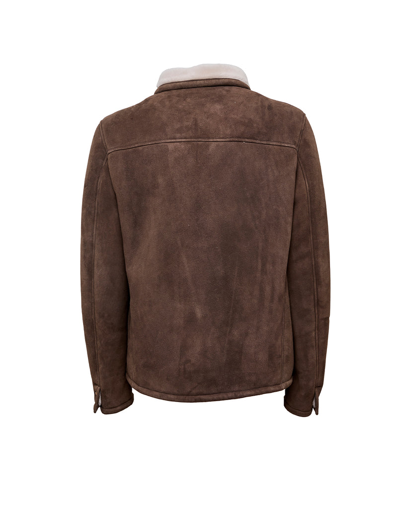 Stewart KIRA-SHEARLING SUEDE IRONED LAMB Nuova