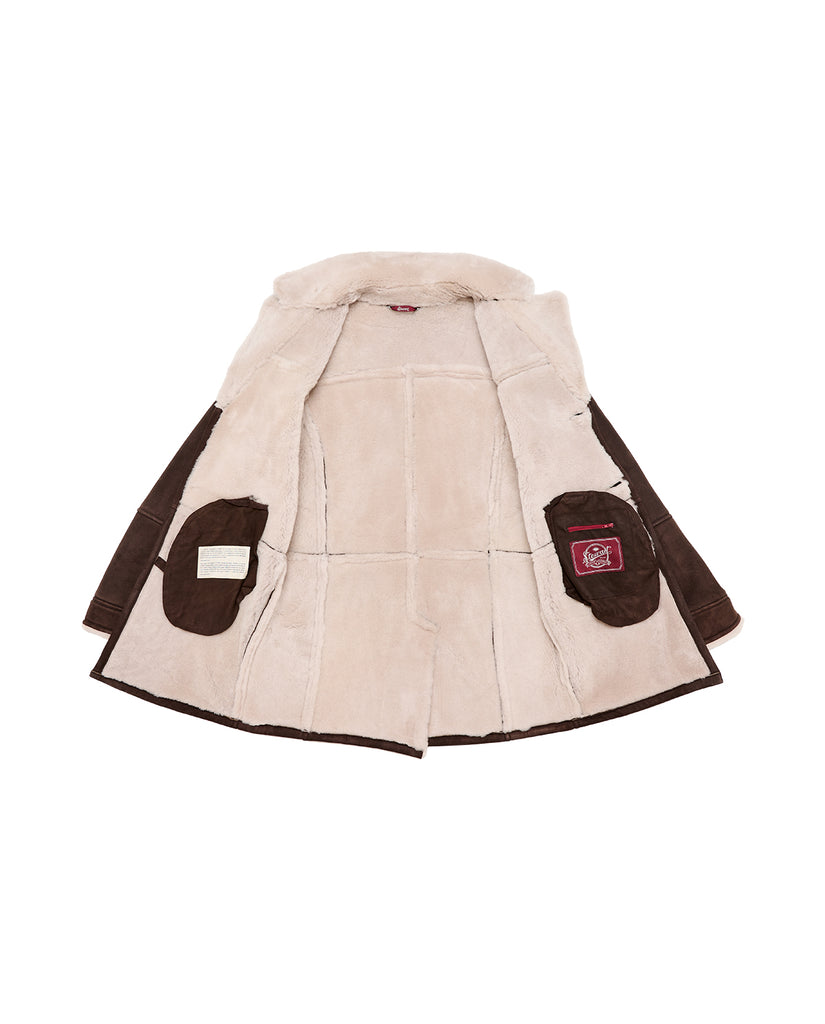 Stewart ROBERTO-SHEARLING SUEDE IRONED LAMB Qualità Garantita