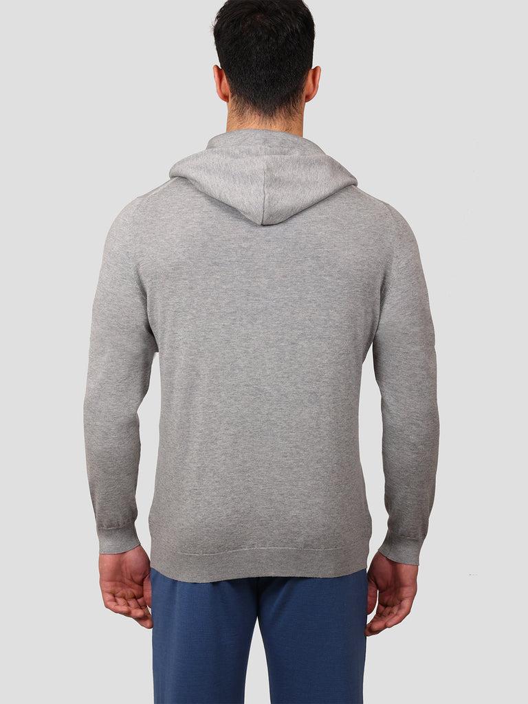 Svevo Giubbotto full zip Cotone e Cashmere Grigio Promozione