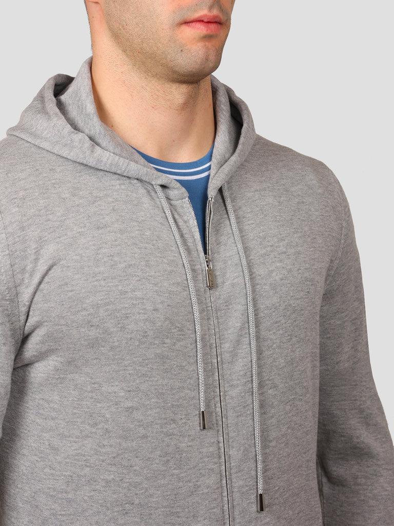 Svevo Giubbotto full zip Cotone e Cashmere Grigio Promozione