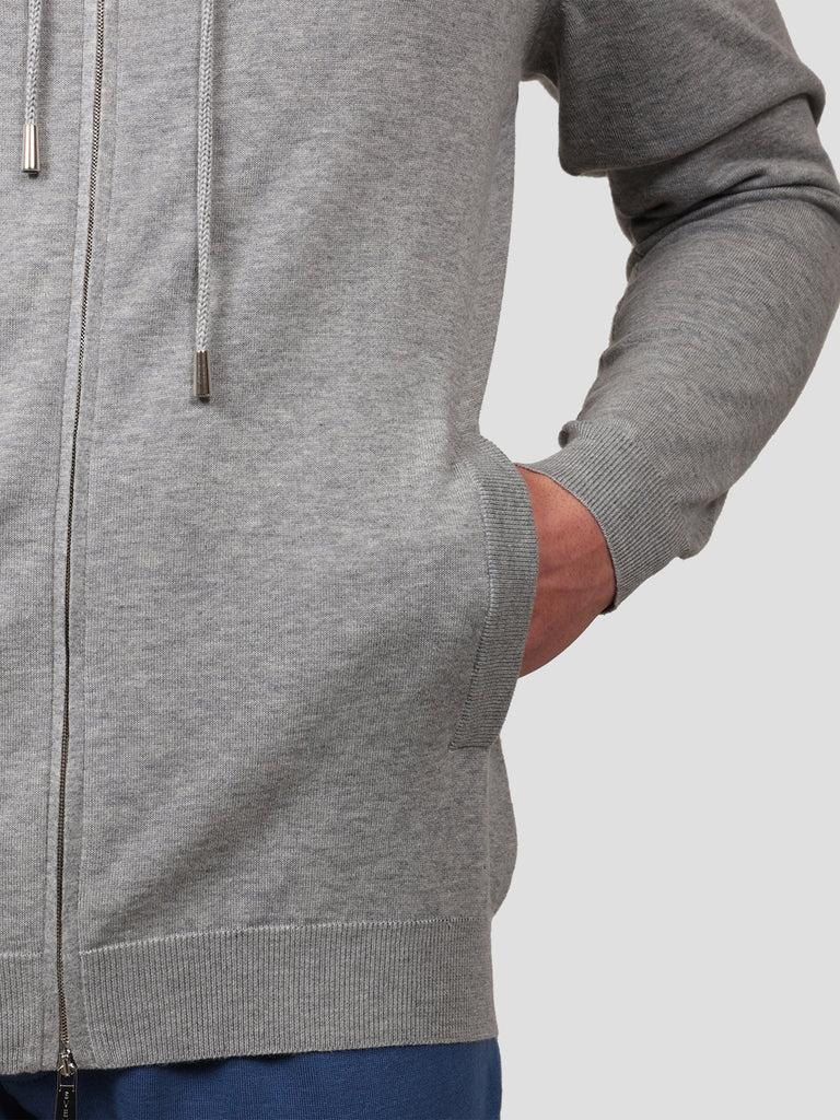 Svevo Giubbotto full zip Cotone e Cashmere Grigio Promozione