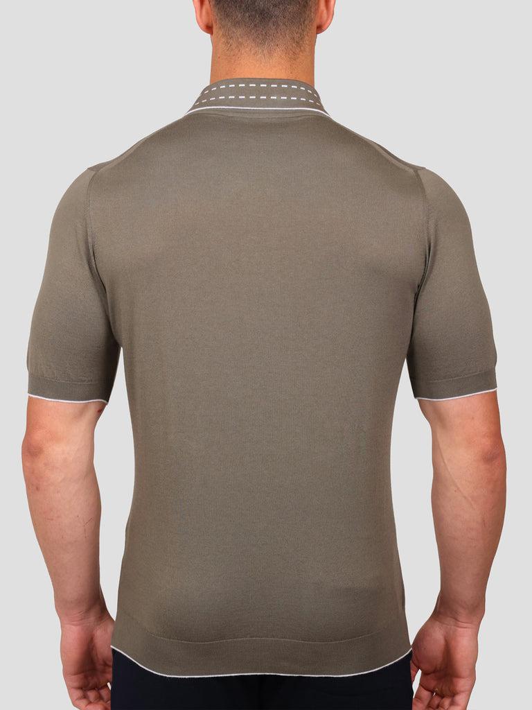 Svevo Maglia Polo 100% Cotone Supersoft Grigia e Bianca Fino Al -60%