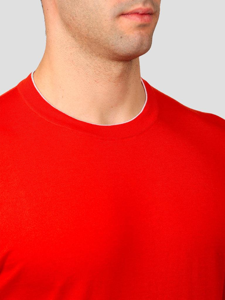 Svevo Maglia Girocollo 100% Cotone Supersoft Arancione Offerte