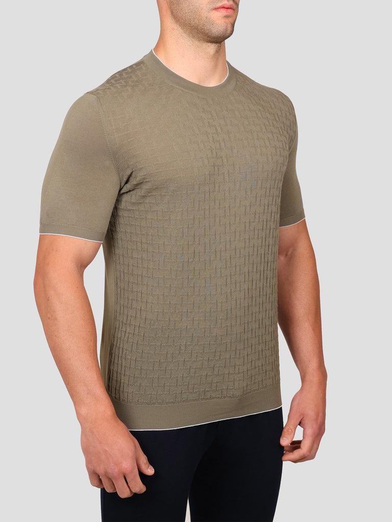 Svevo Maglia Girocollo 100% Cotone Makò Grigio Saldi Di Fabbrica
