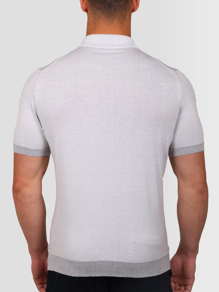 Svevo Maglia Scollo a V in Carbonio Bianca Nuova
