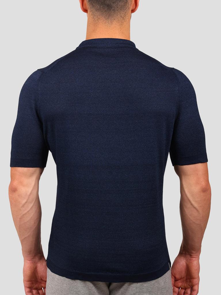 Svevo Maglia Girocollo 100% Cotone Indaco 2025