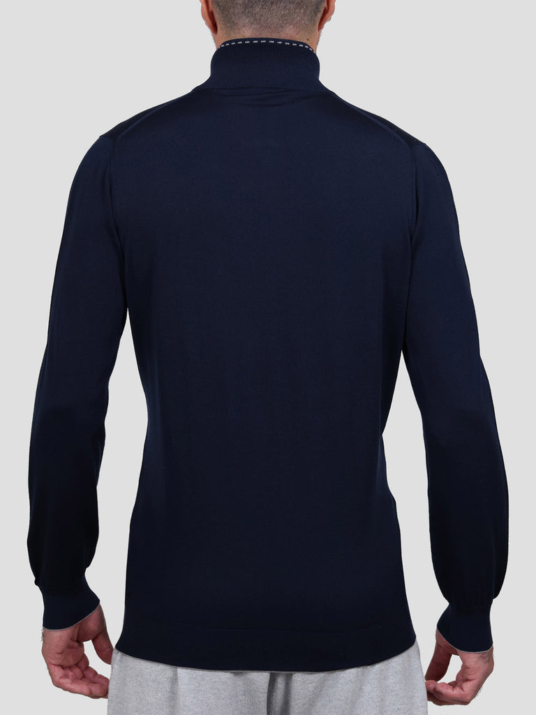 Svevo Lupetto Lana Merino Superfine 160's Blu Offerta migliore