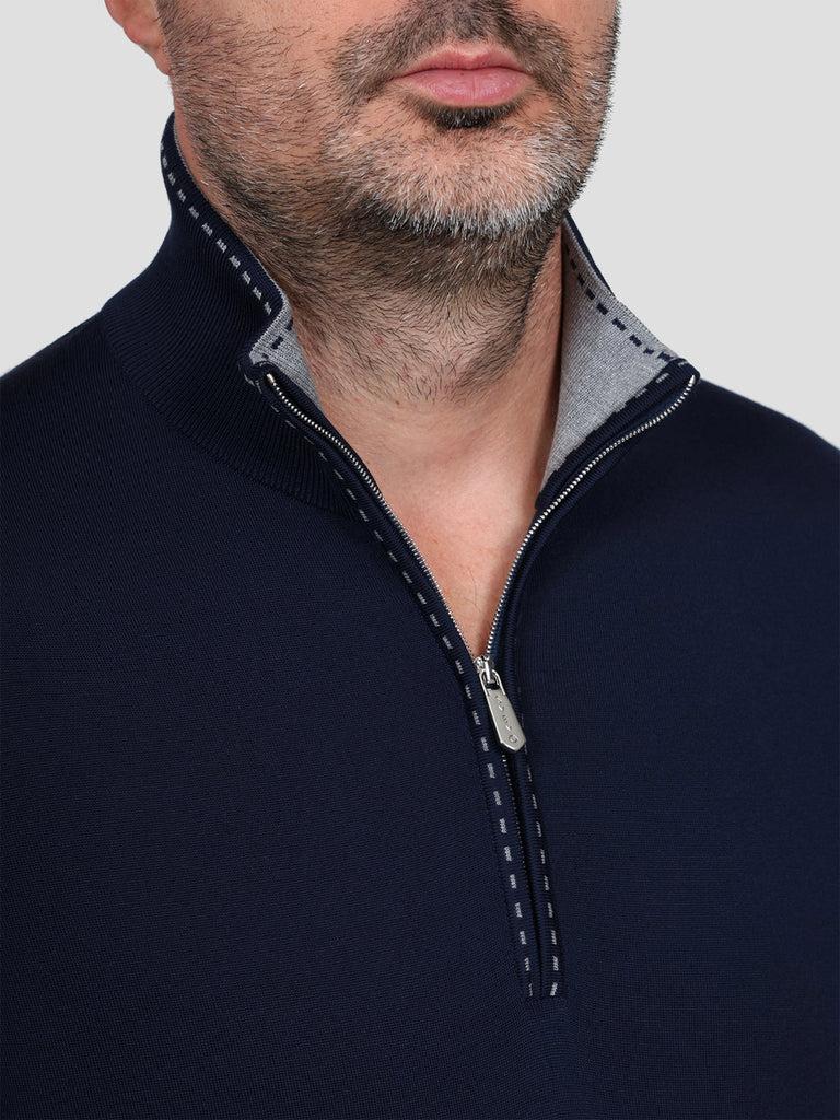 Svevo Lupetto Lana Merino Superfine 160's Blu Offerta migliore