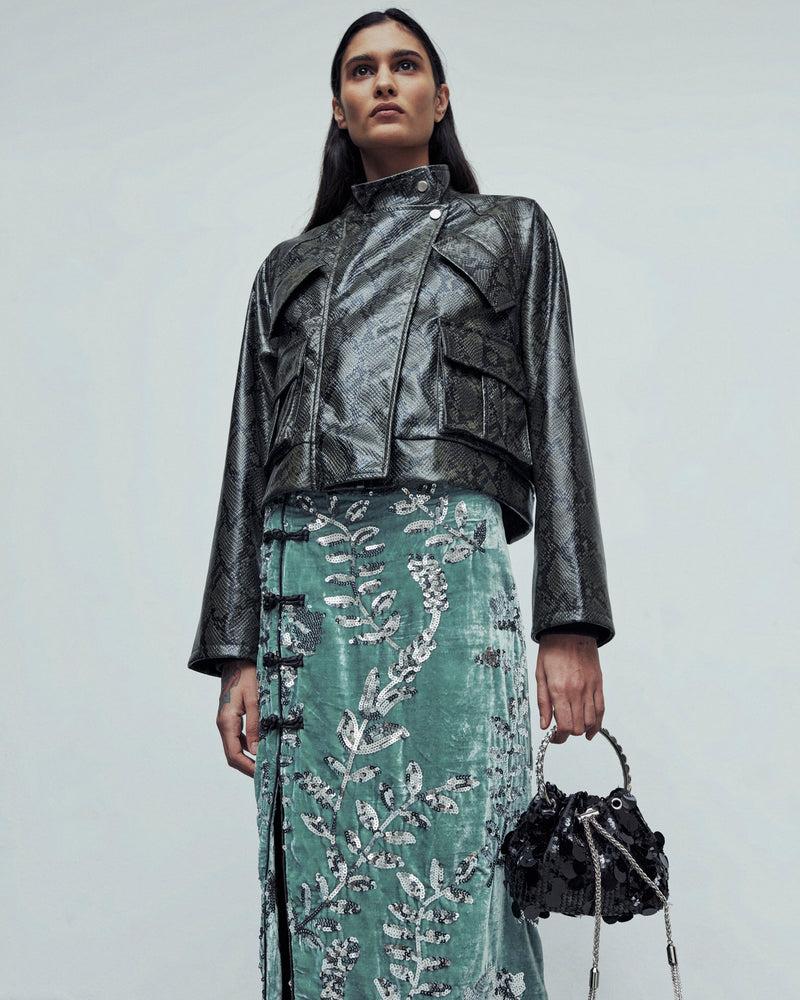 ﻿Weili zheng Gonna qipao in velluto ricamato Qualità Garantita