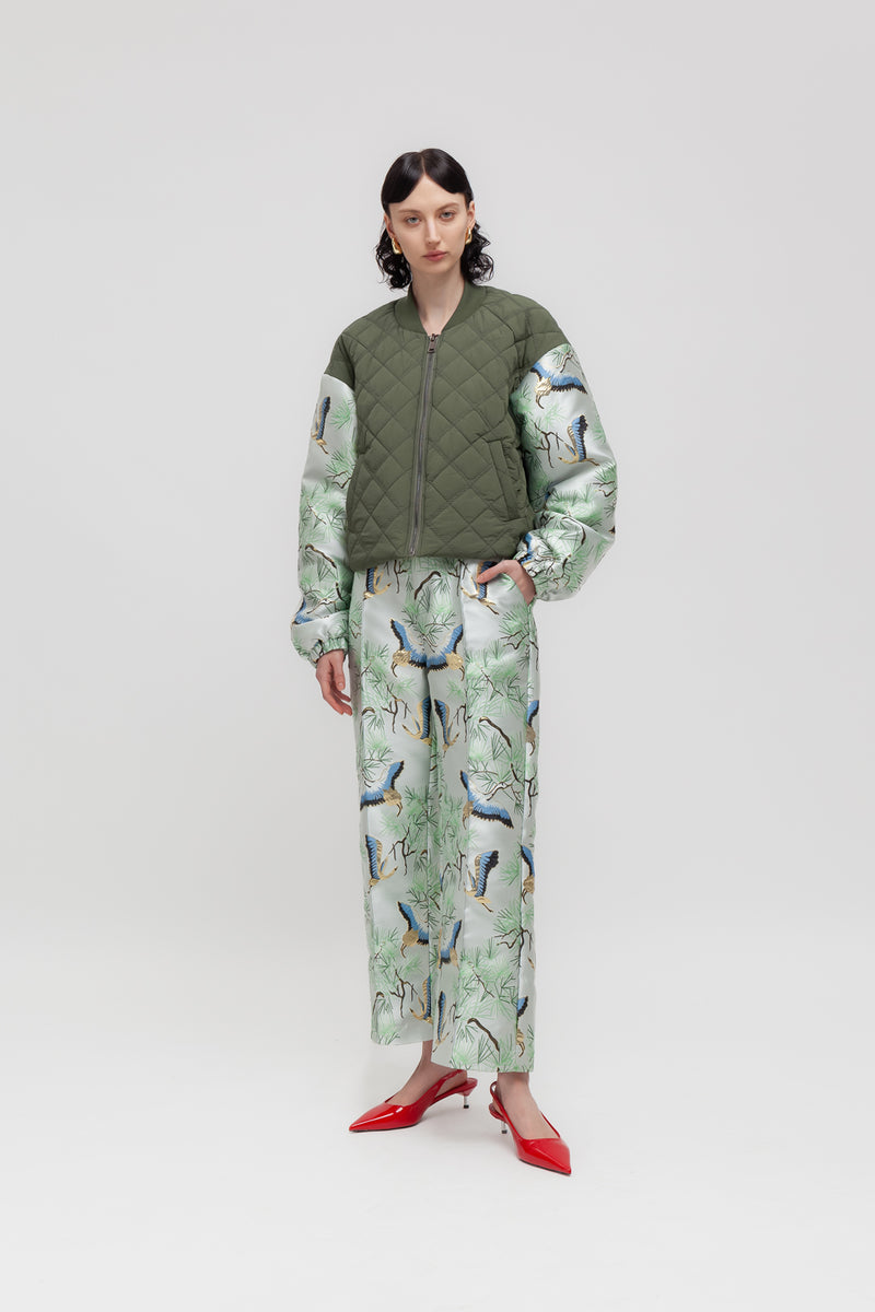 Weili zheng Bomber heritage con maniche a contrasto Consegna Veloce