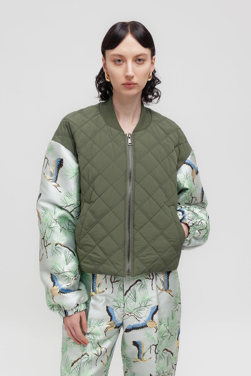 Weili zheng Bomber heritage con maniche a contrasto Consegna Veloce