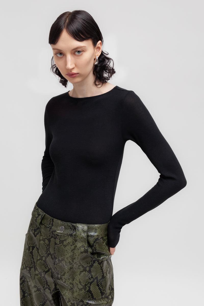 Weili zheng Body con scollo a barca Vendita Economica
