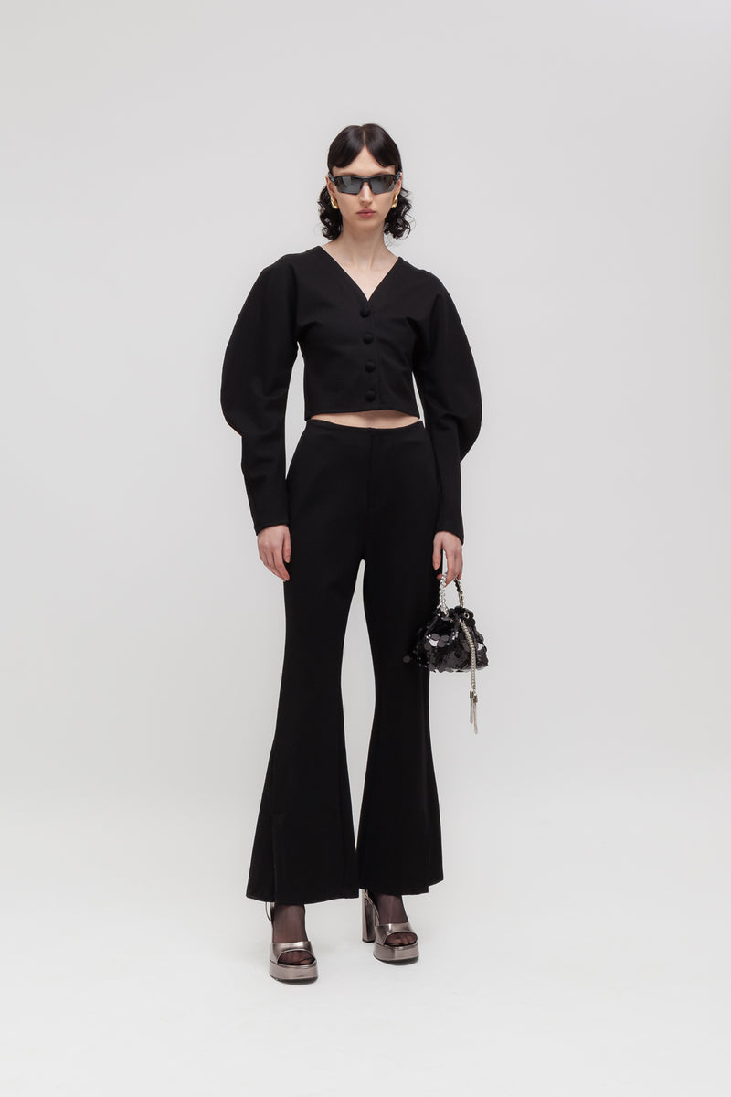 Weili zheng Pantalone a zampa in punto milano Italy