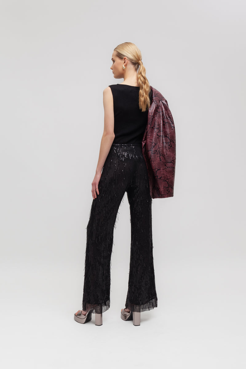 Weili zheng Pantalone flare in paillettes Prezzo di fabbrica