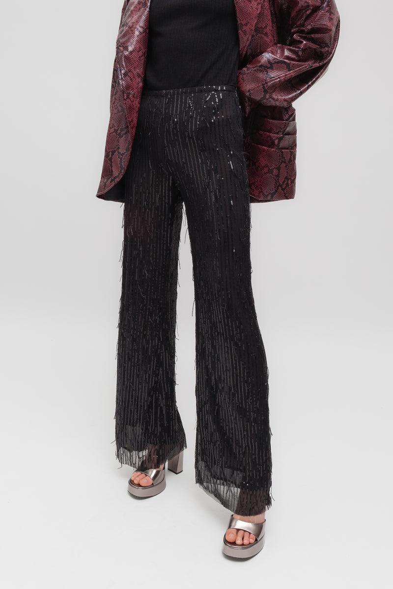 Weili zheng Pantalone flare in paillettes Prezzo di fabbrica