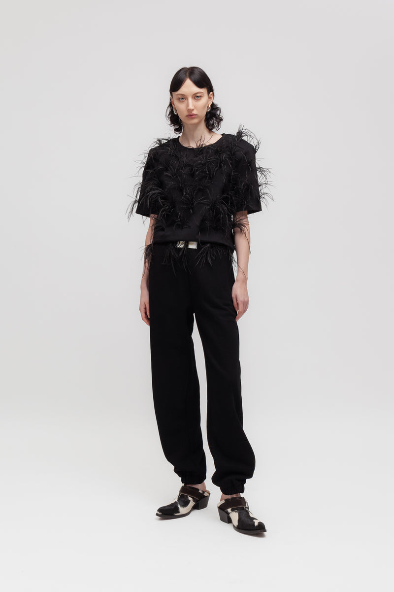 Weili zheng T-shirt con piume Qualità Garantita
