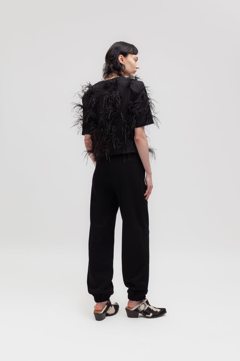 Weili zheng T-shirt con piume Qualità Garantita