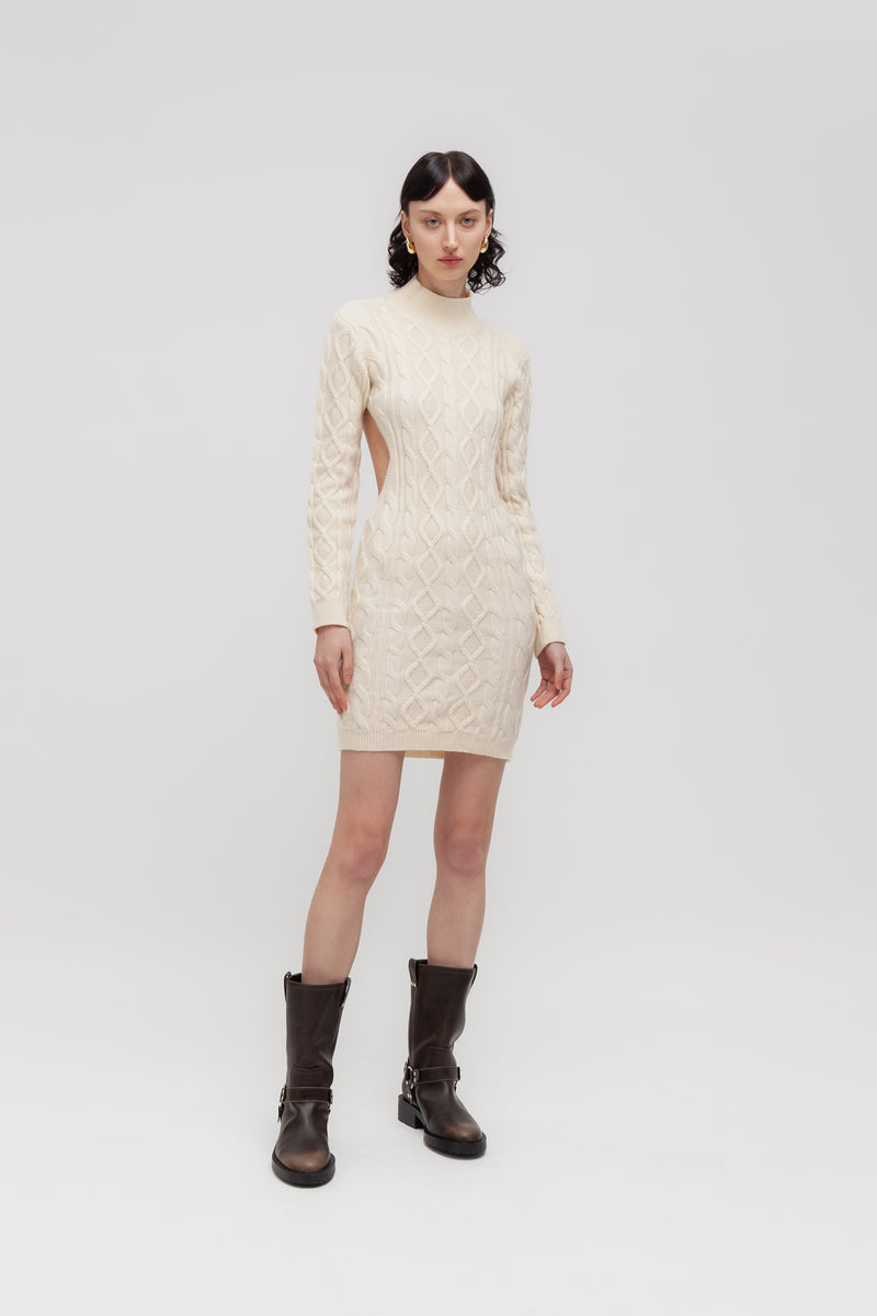 Weili zheng Mini abito in maglia con oblò sul retro Vendite Flash