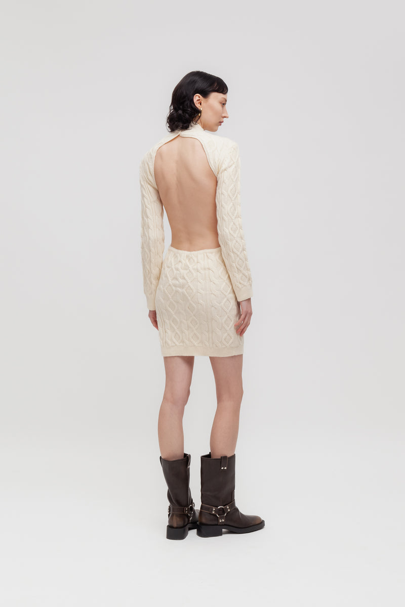Weili zheng Mini abito in maglia con oblò sul retro Vendite Flash