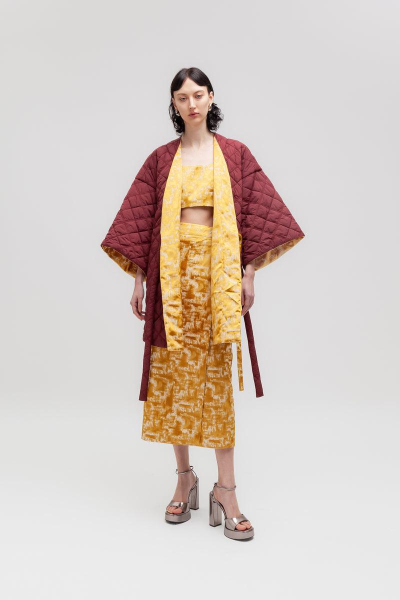 Weili zheng Kimono trapuntato double wear Italia