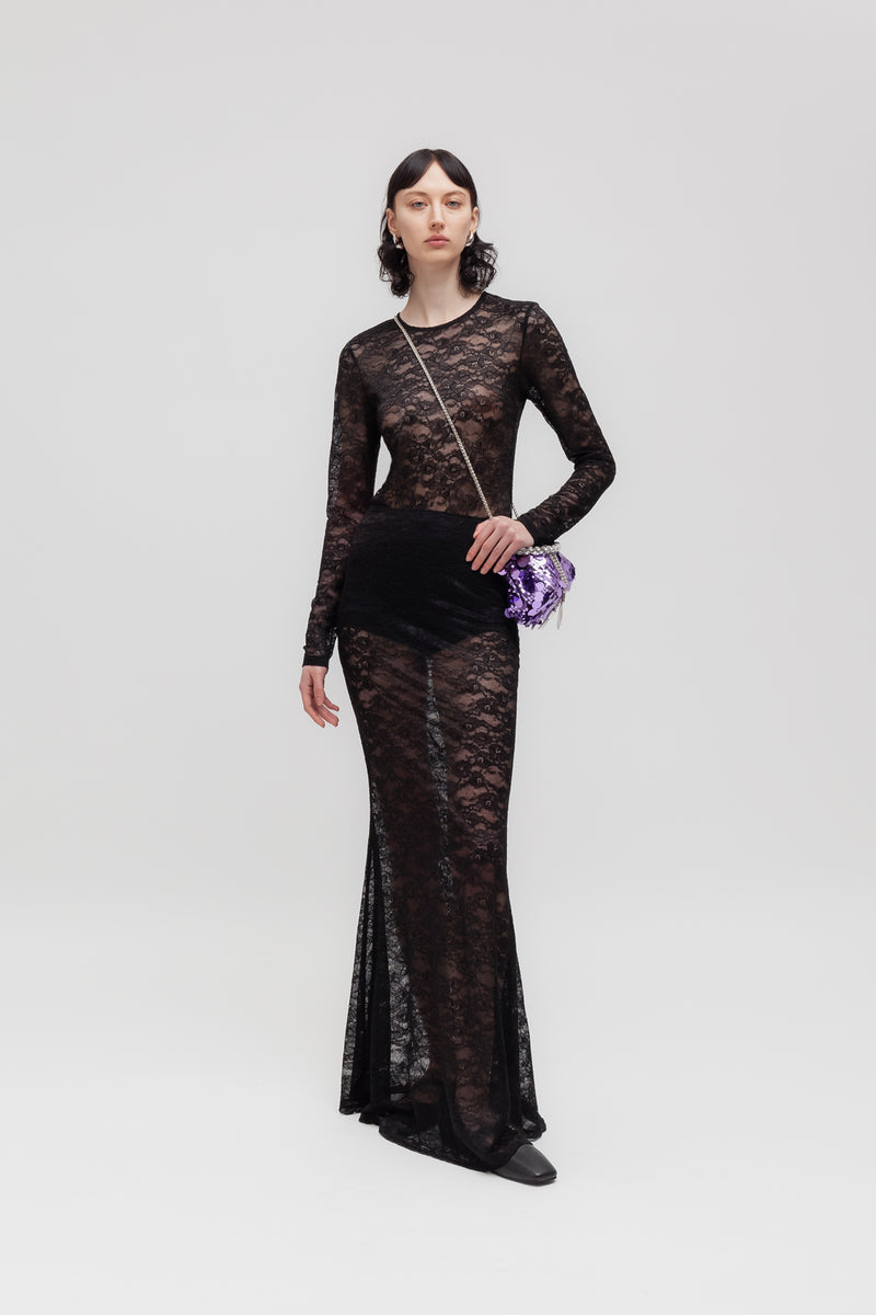 Weili zheng Gonna lunga in pizzo Pezzi Unici