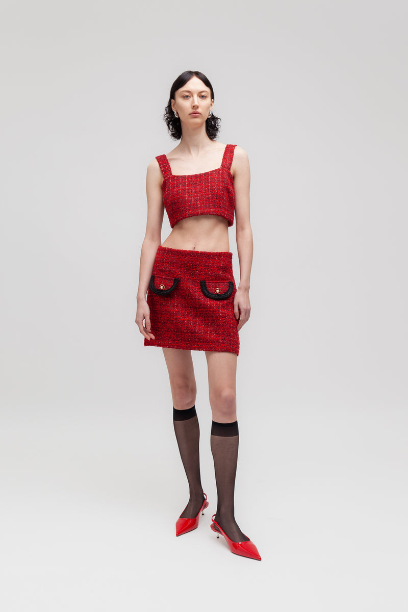 Weili zheng Top bouclè Sconto