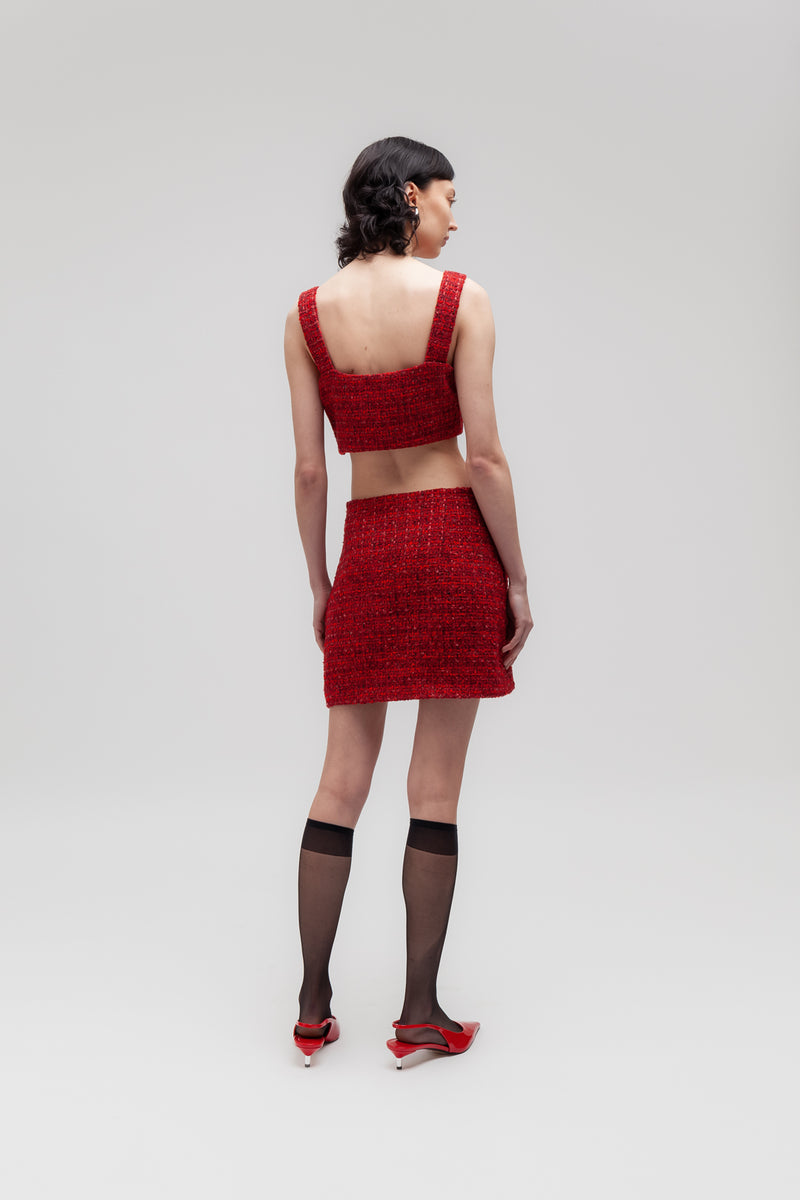 Weili zheng Top bouclè Sconto