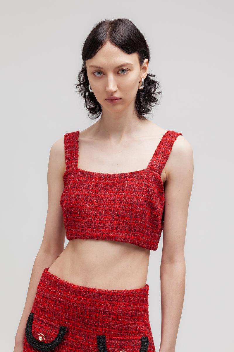Weili zheng Top bouclè Sconto