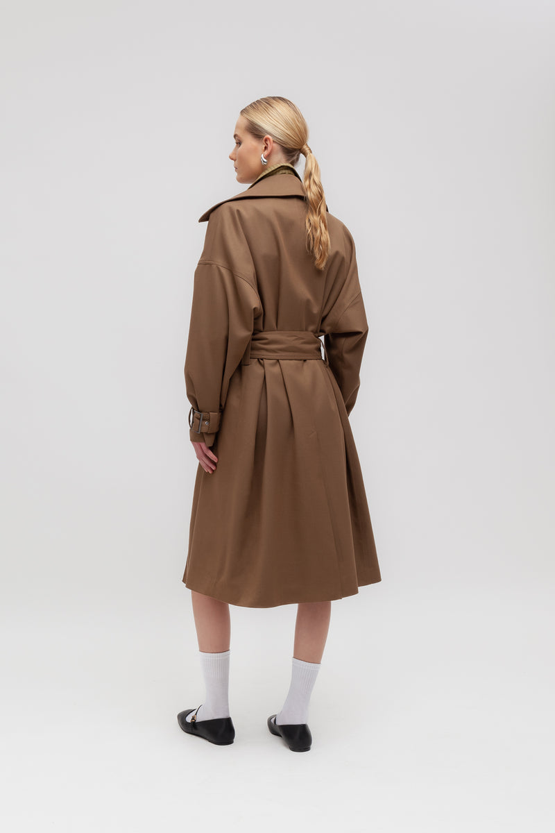 Weili zheng Trench in gabardina Saldi