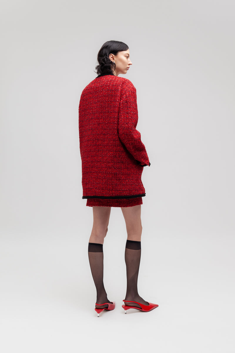 Weili zheng Giacca lavorata in tweed bouclè Negozio