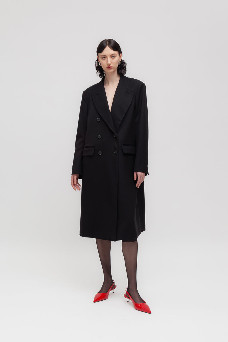 Weili zheng Cappotto in gabardina con ricamo drago Nuova