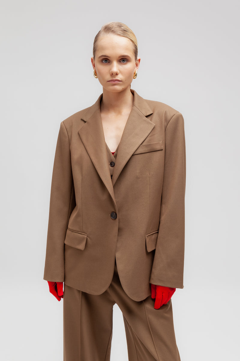Weili zheng Blazer manfit in gabardina 2025