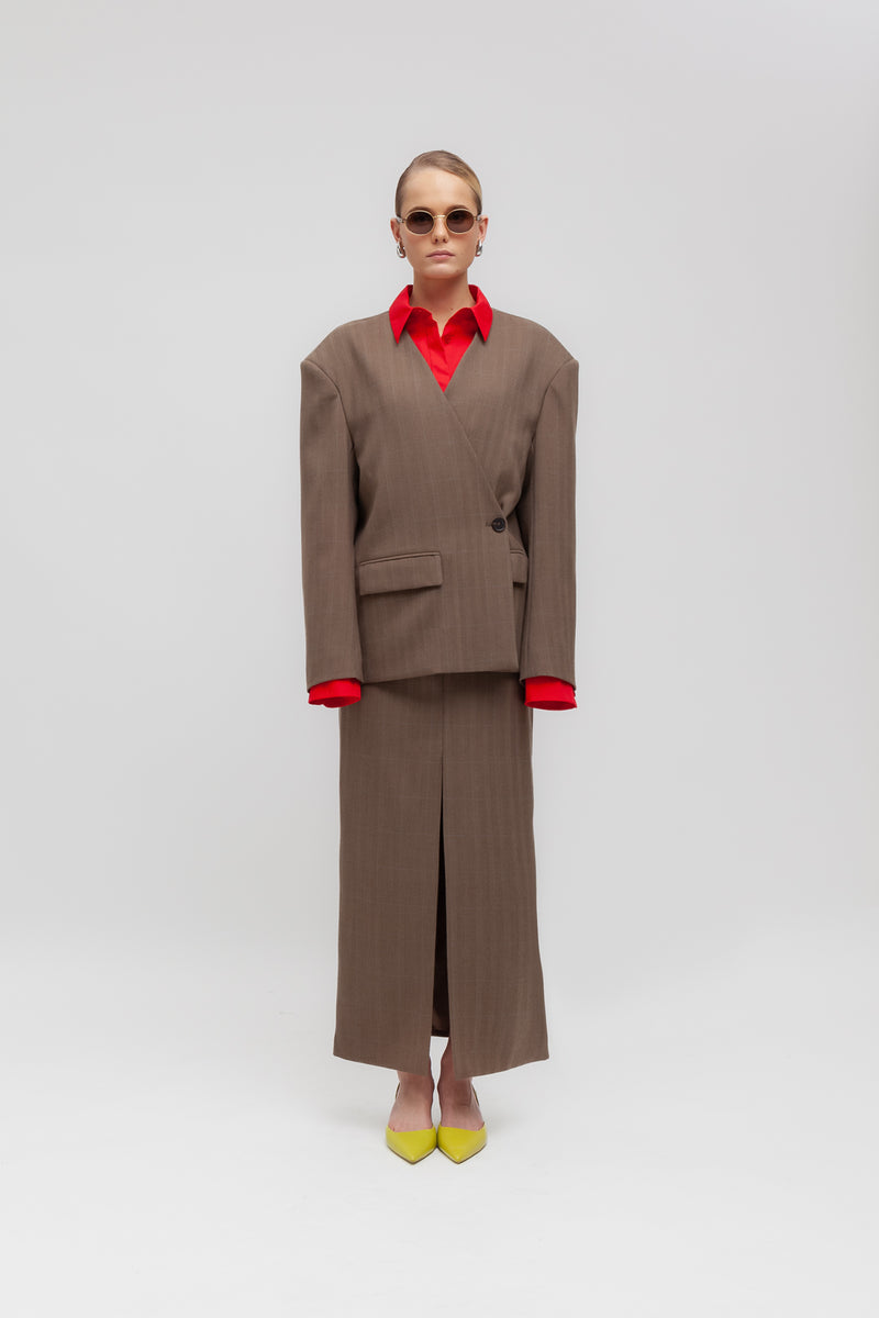 Weili zheng Blazer strutturato con chiusura asimmetrica Qualità