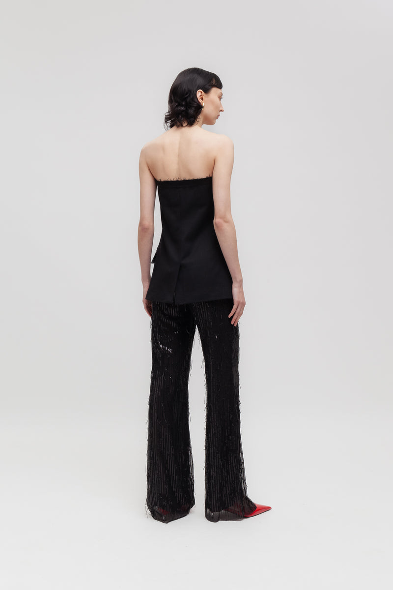 Weili zheng Top bustier in gabardina Qualità Garantita