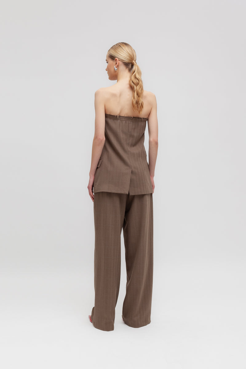 Weili zheng Top bustier spigato Negozi Online