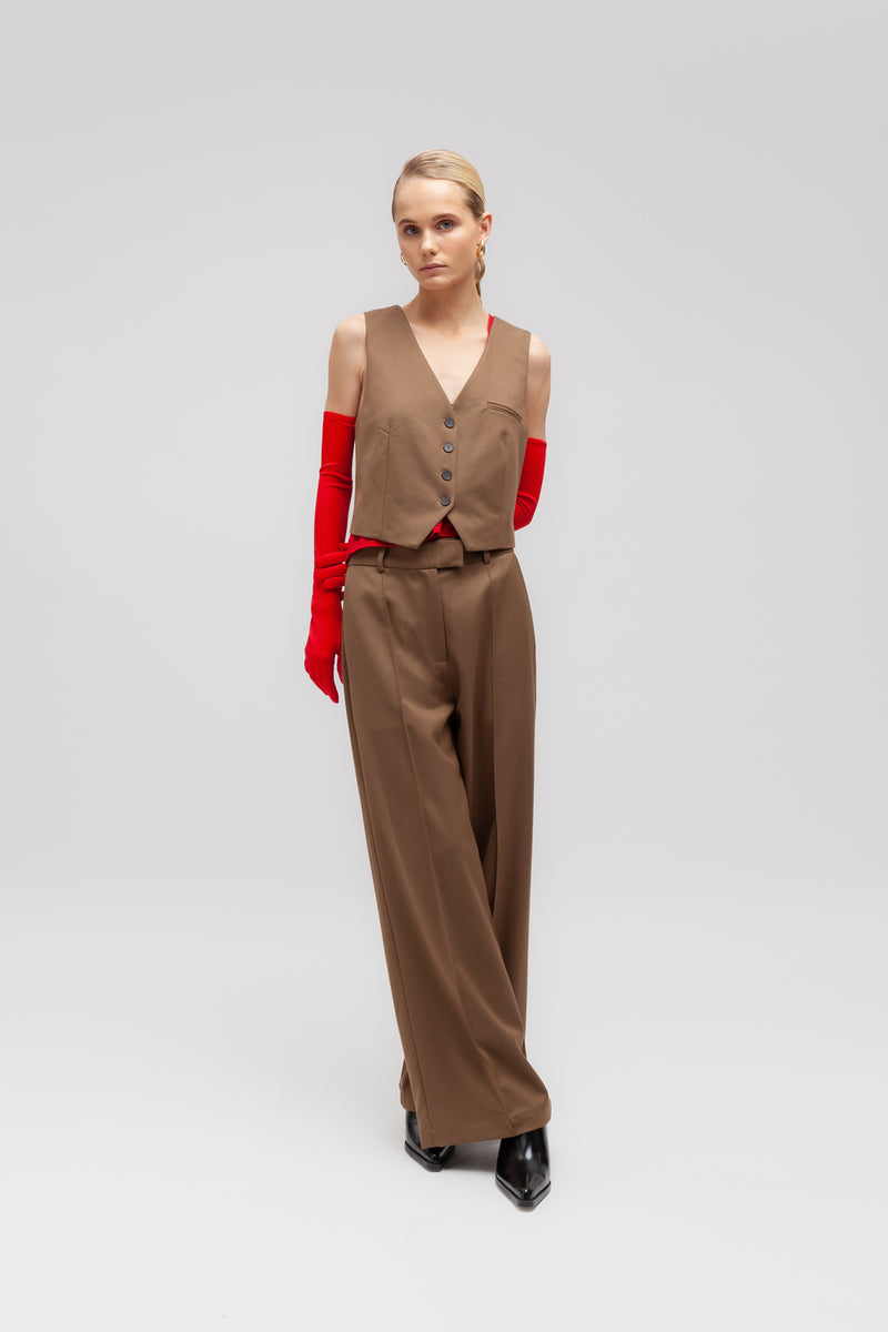 Weili zheng Gilet classico in gabardina Promozione Limitata