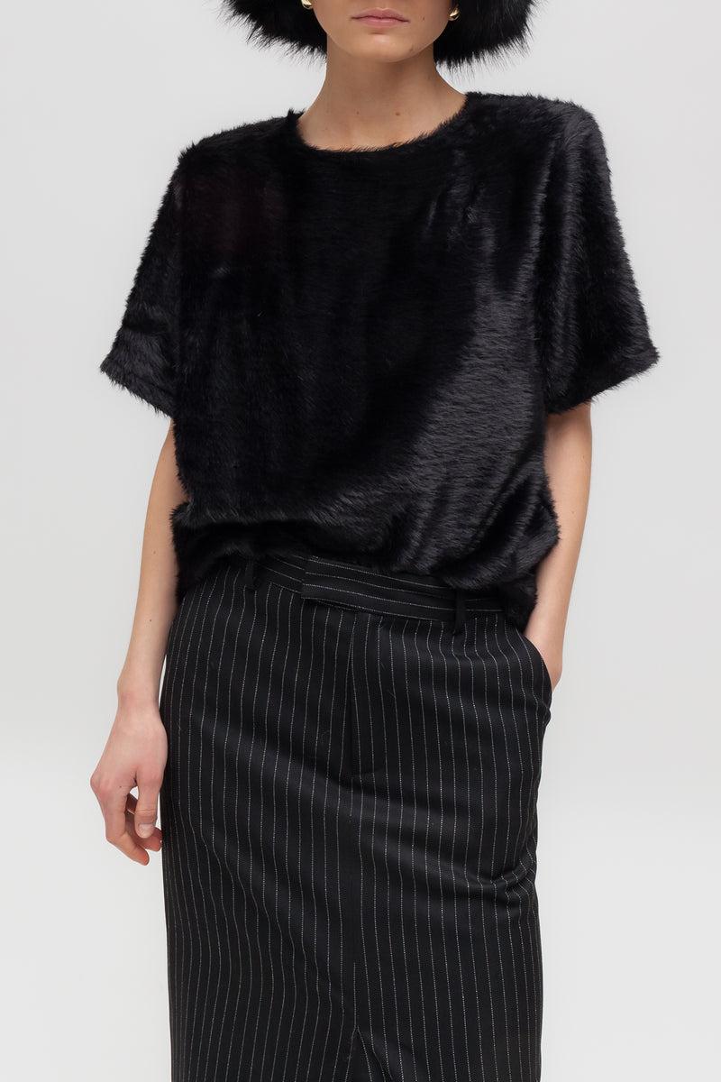 Weili zheng T-shirt in tessuto furry Outlet