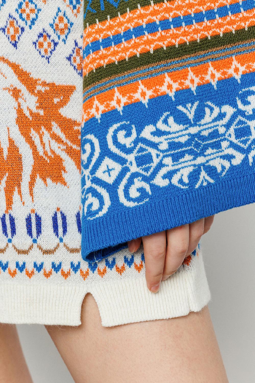Akep ABITO CORTO AKEP IN TESSUTO JACQUARD CON SCOLLO A V Convenienza