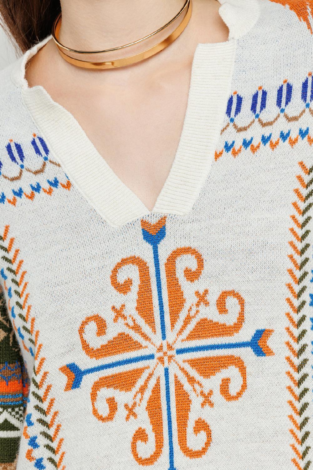 Akep ABITO CORTO AKEP IN TESSUTO JACQUARD CON SCOLLO A V Convenienza