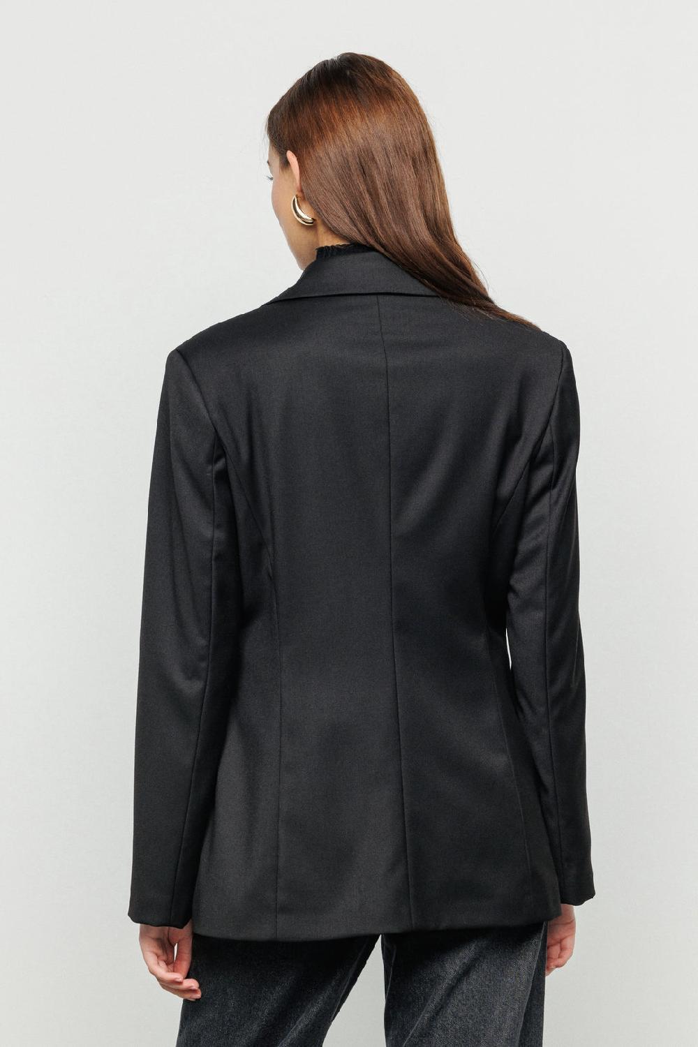 Akep BLAZER AKEP IN FRESCO LANA CON CINTURA IN MAGLIA JACQUARD Qualità