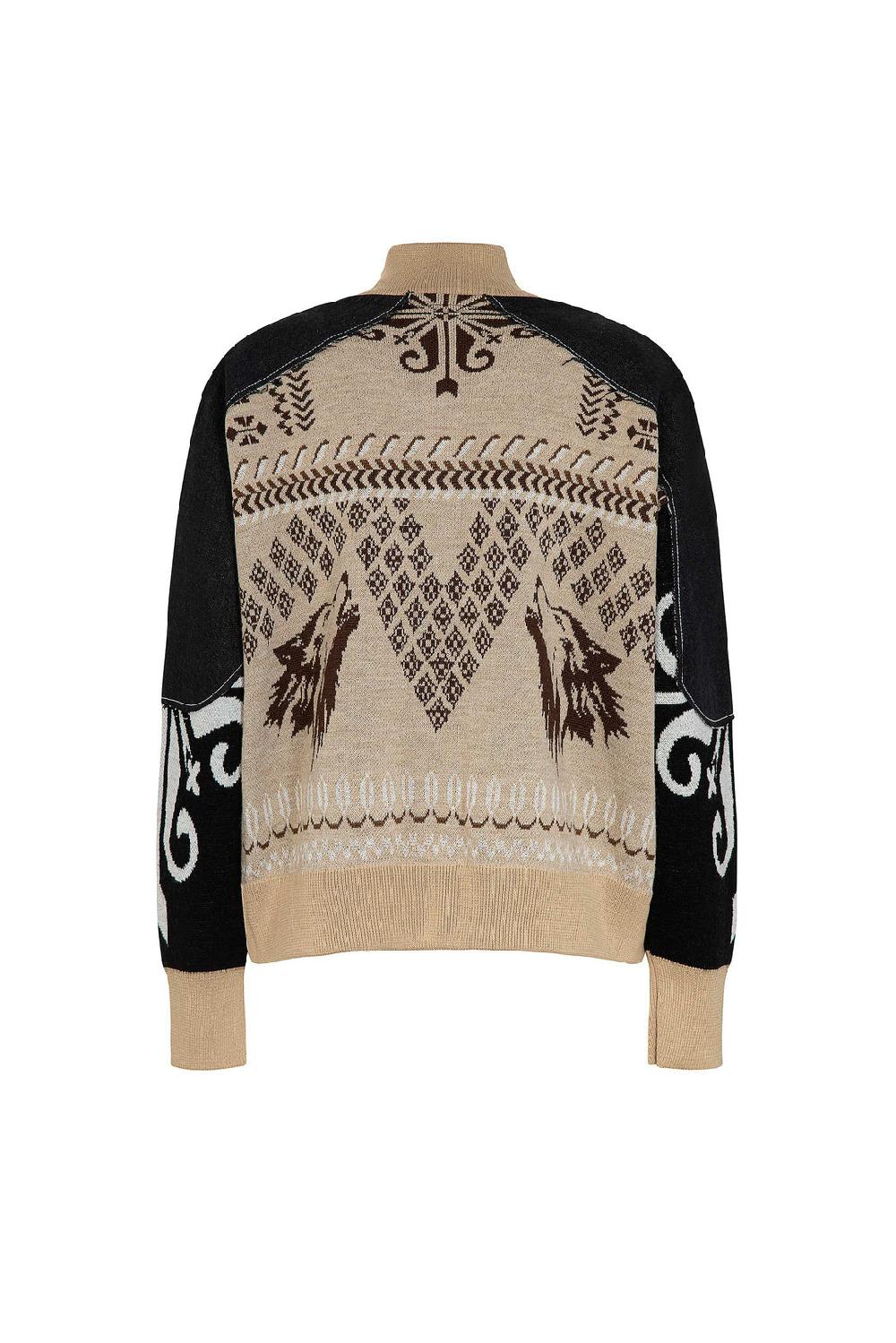 Akep BOMBER AKEP IN TESSUTO JACQUARD CON PATCH IN DENIM Prezzo di fabbrica