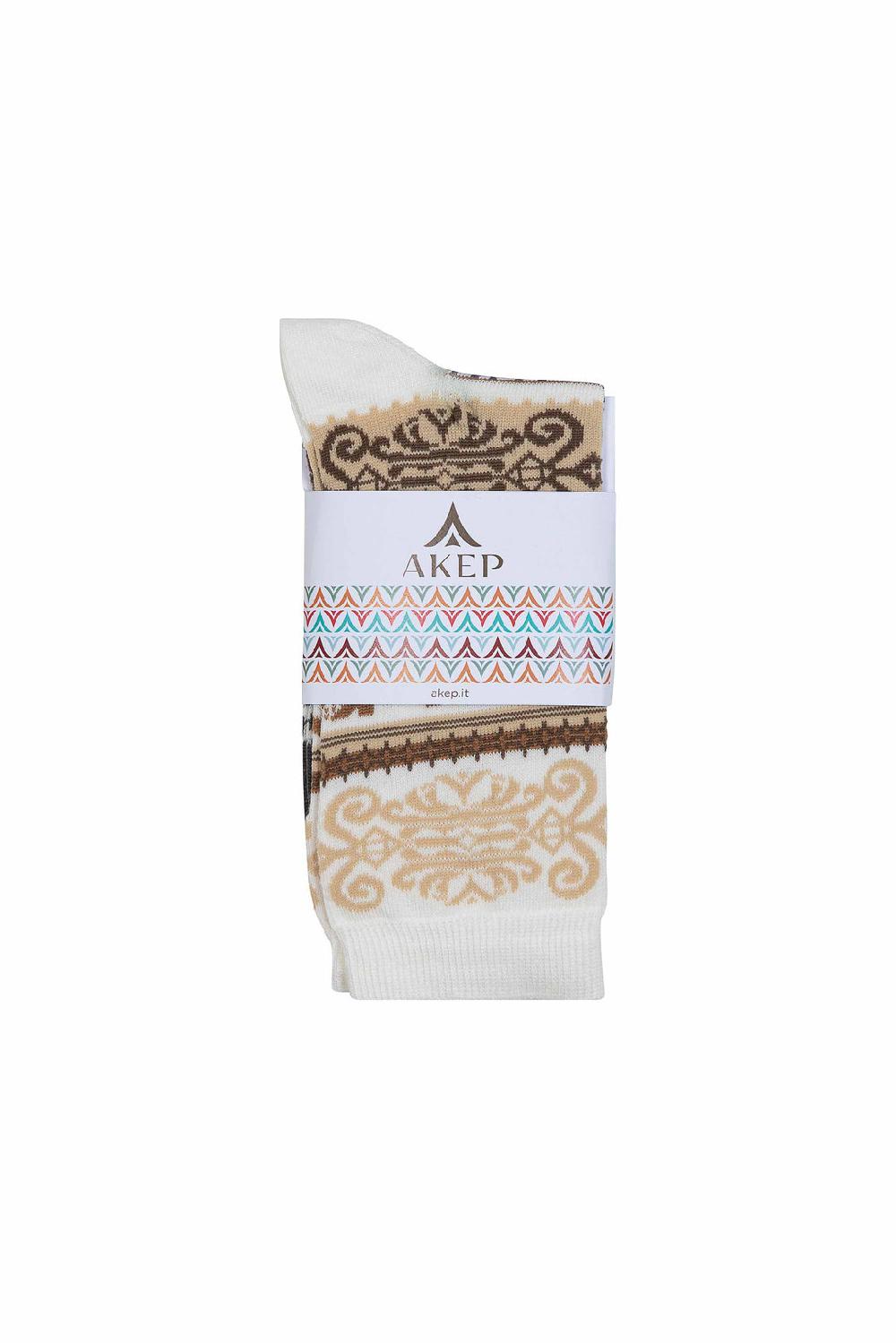 Akep CALZINI CORTI AKEP IN TESSUTO JACQUARD Pezzi Unici