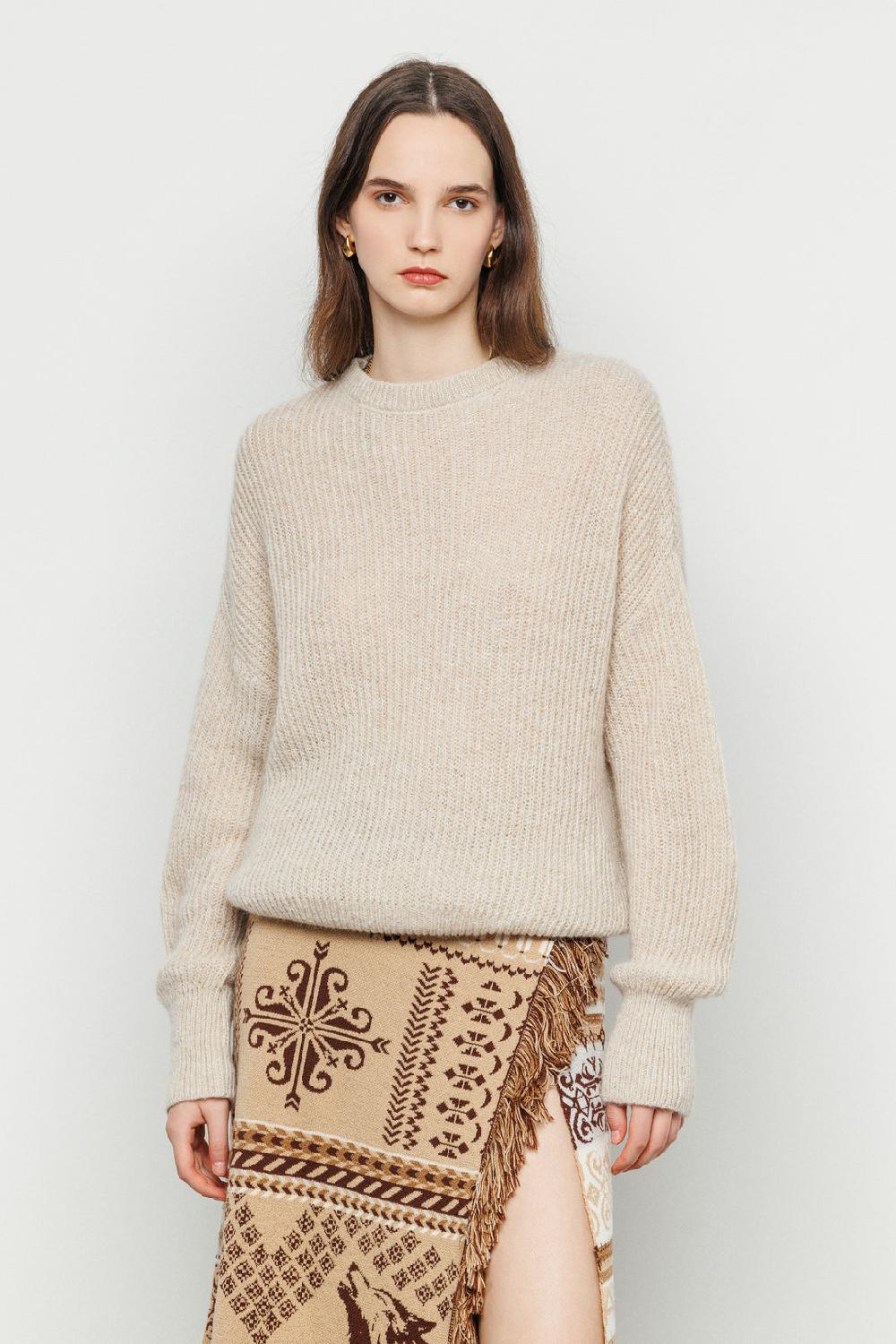 Akep GONNA LUNGA AKEP A PORTAFOGLIO IN LANA MERINOS JACQUARD Spedizione Gratuita